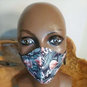 Flamingo Print Face Mask